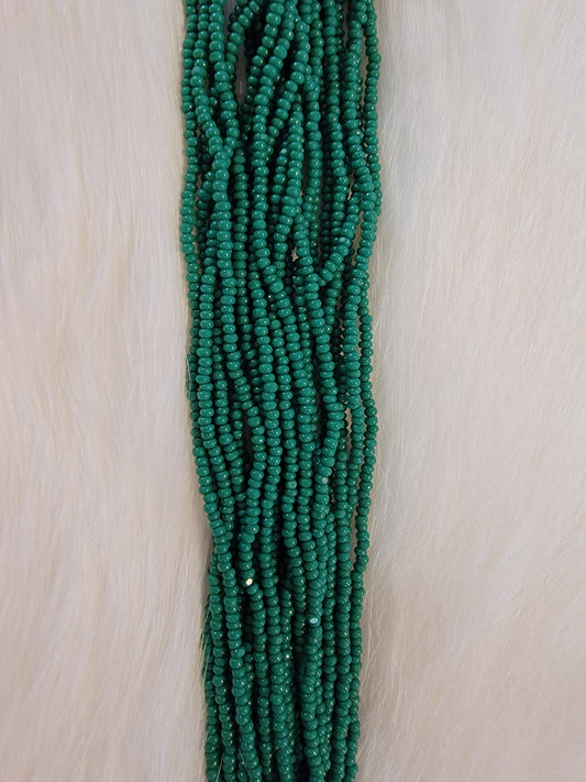 Charlotte Cut Beads - 13/0 - Opaque Dark Green