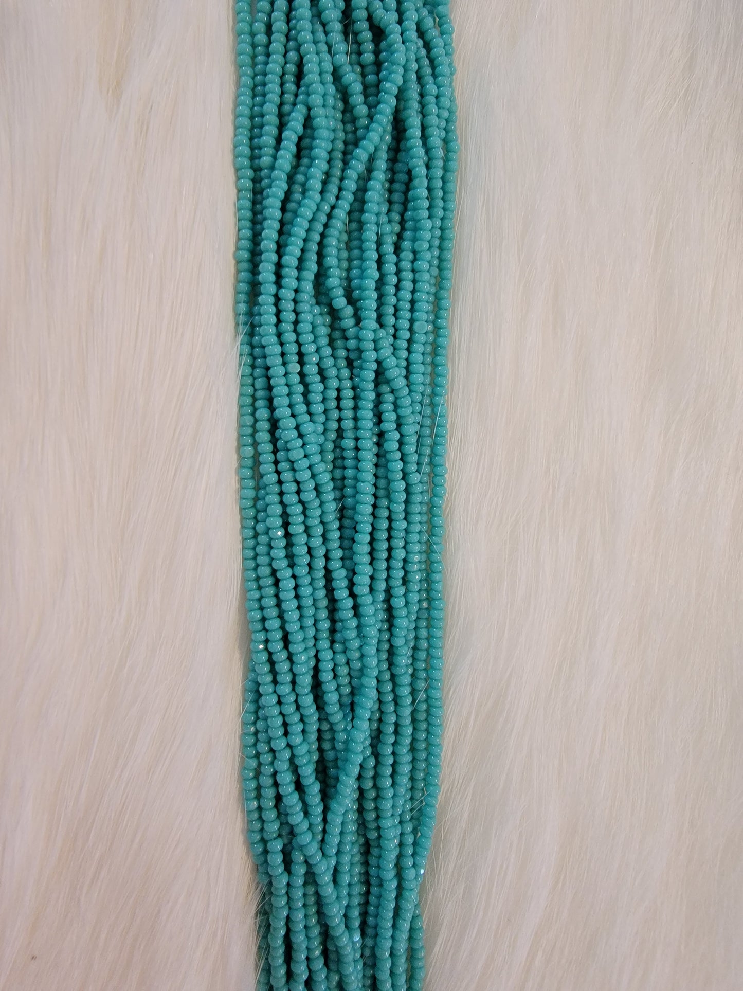 Charlotte Cut Beads - 13/0 - Opaque Green Turquoise