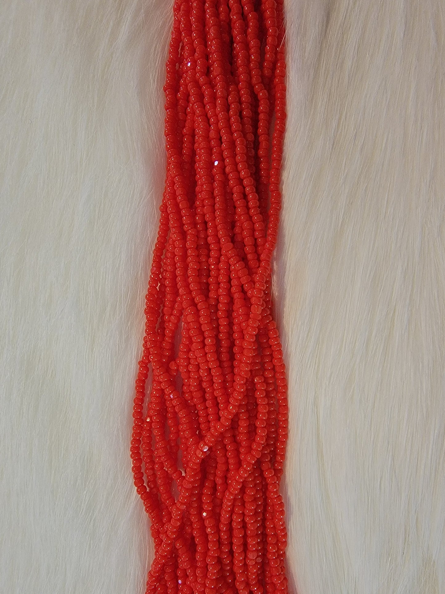 Charlotte Cut Beads - 13/0 - Opaque Light Red