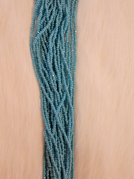 Charlotte Cut Beads - 13/0 - Opaque Medium Turquoise Luster