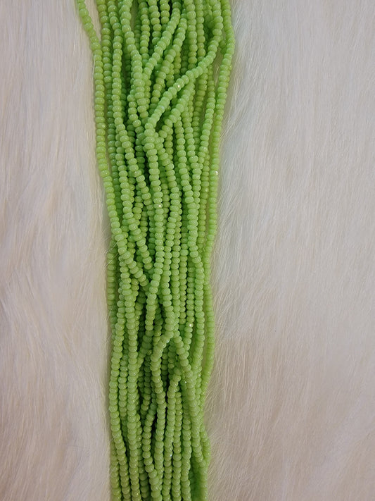 Charlotte Cut Beads - 13/0 - Opaque Pale Green
