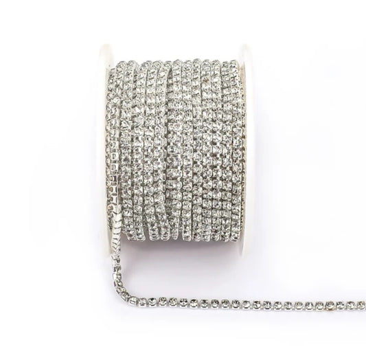 Rhinestone Banding Metal ss6: Crystal