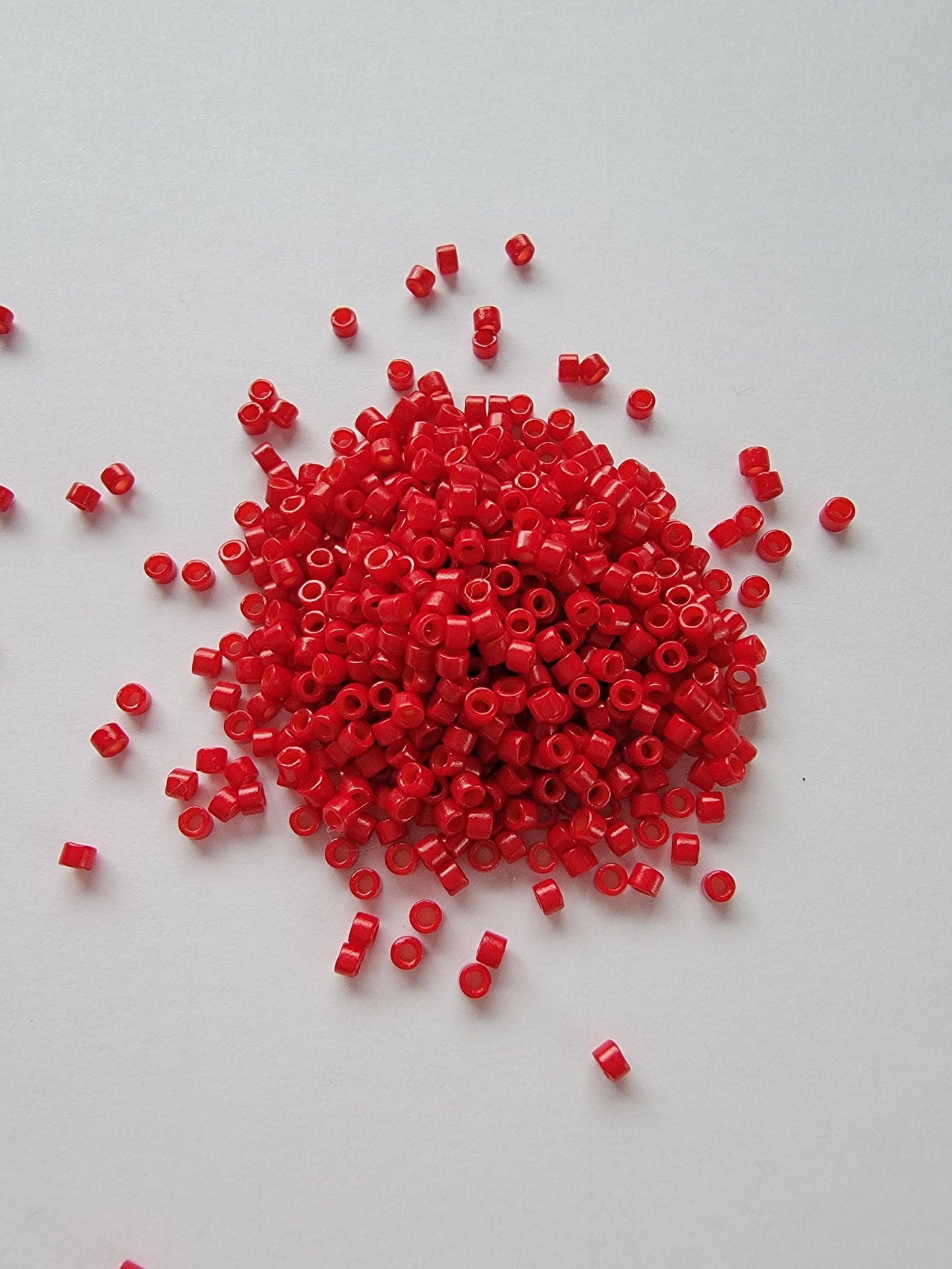 Delicas - Size 11/0 - Dyed Opaque Red