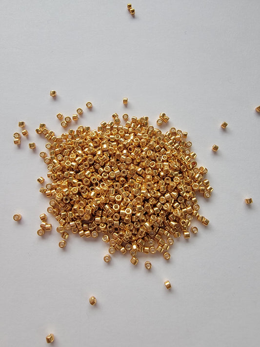 Delicas - Size 11/0 - Galvanized Yellow Gold