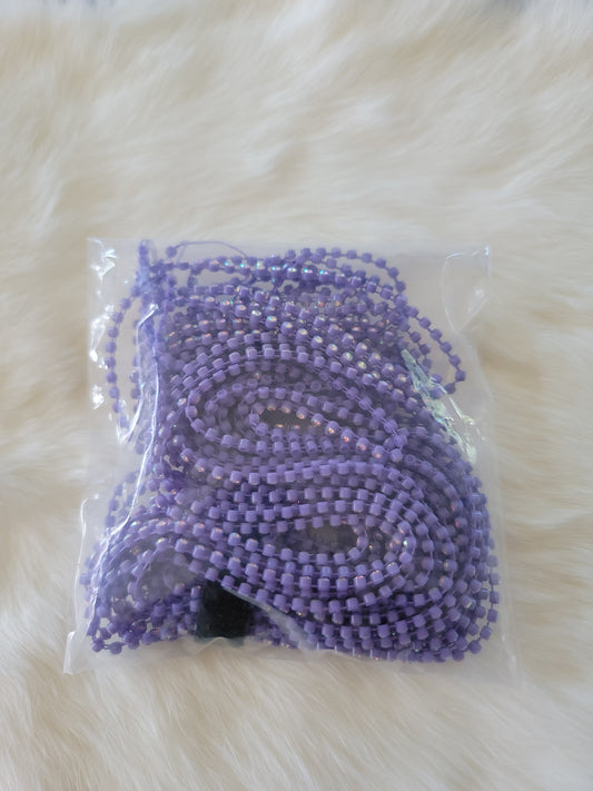 Rhinestone banding Plastic ss6: Light Purple AB