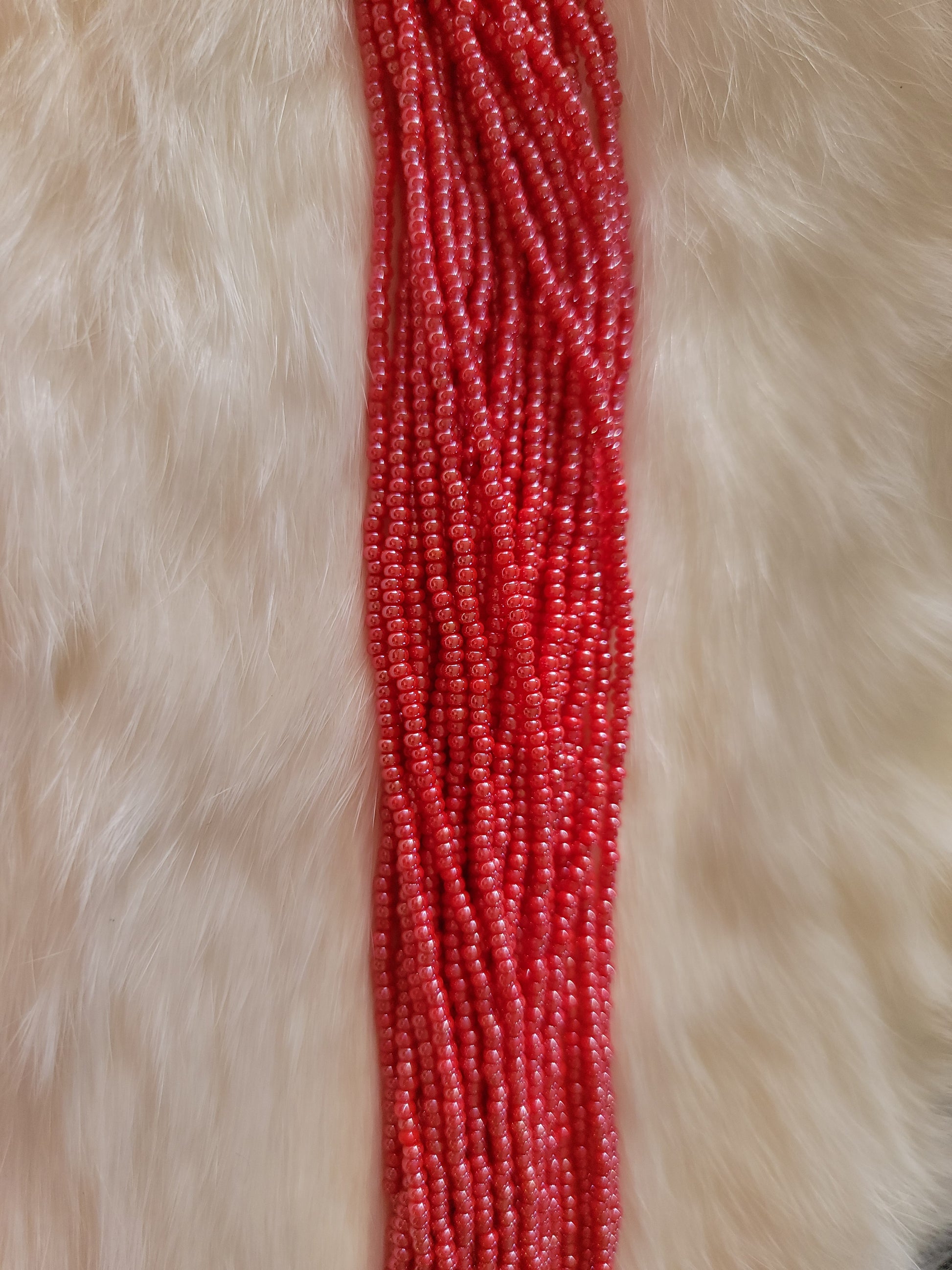 Czech Beads - 11/0 - Lustre Opaque Light Red