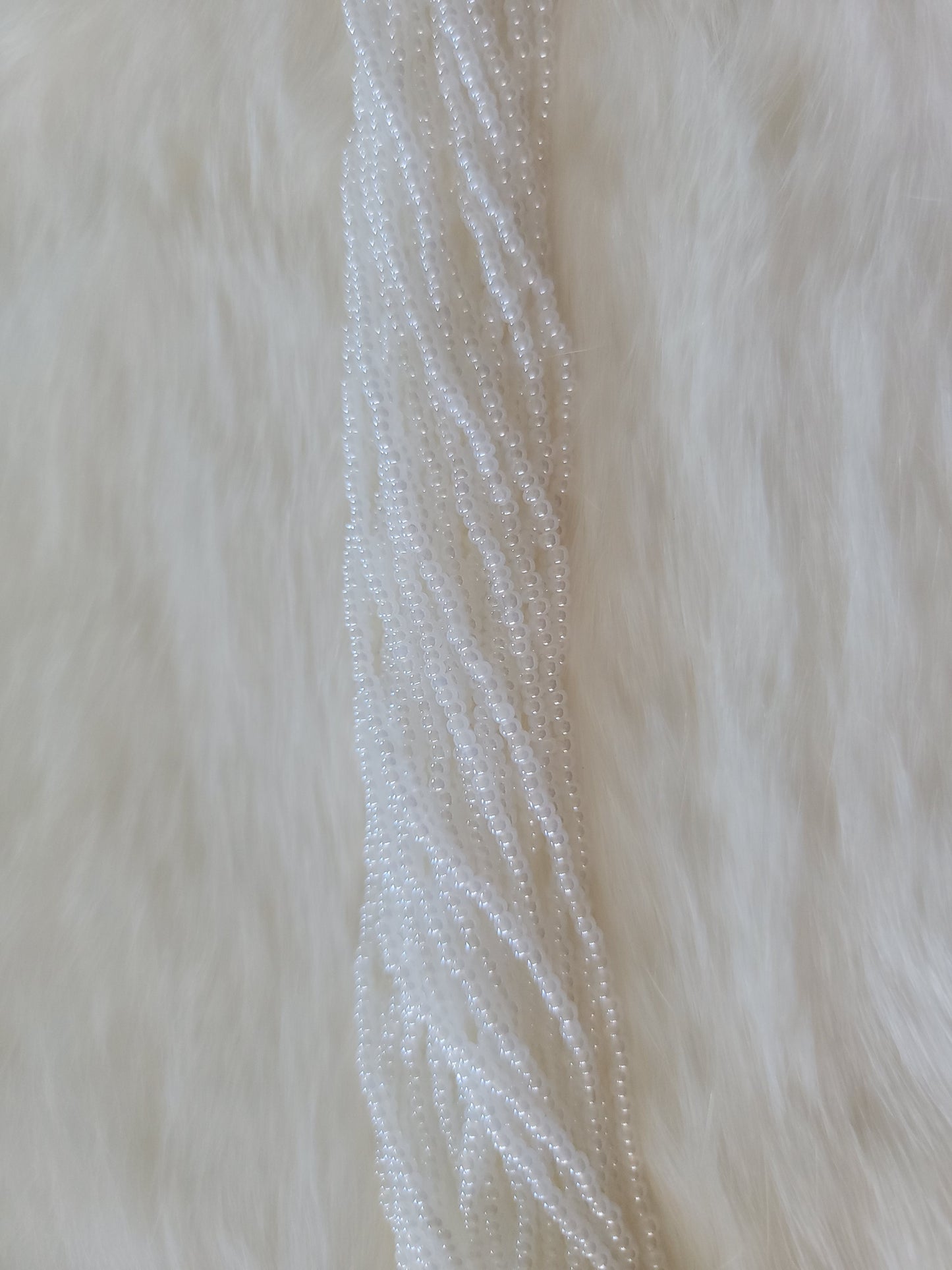 Czech Beads - 11/0 - Lustre Opaque White