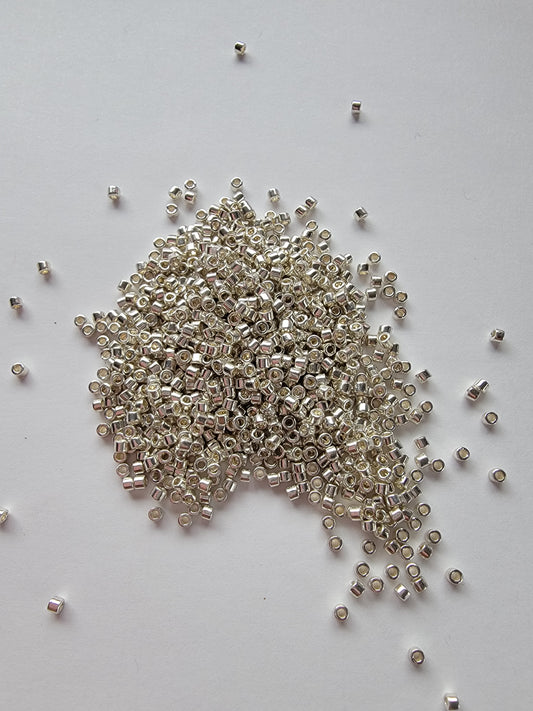 Delicas - Size 11/0 - Metallic Galvanized Silver