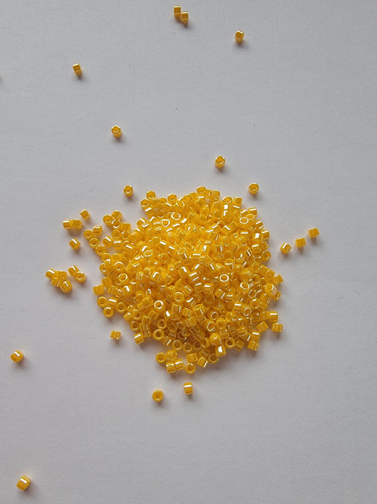 Delicas - Size 11/0 - Opaque Canary Lustre