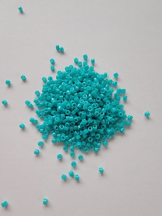 Delicas - Size 11/0 - Opaque Dyed Turquoise Green