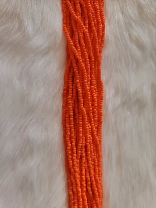 Czech Beads - 11/0 - Opaque Matte Orange