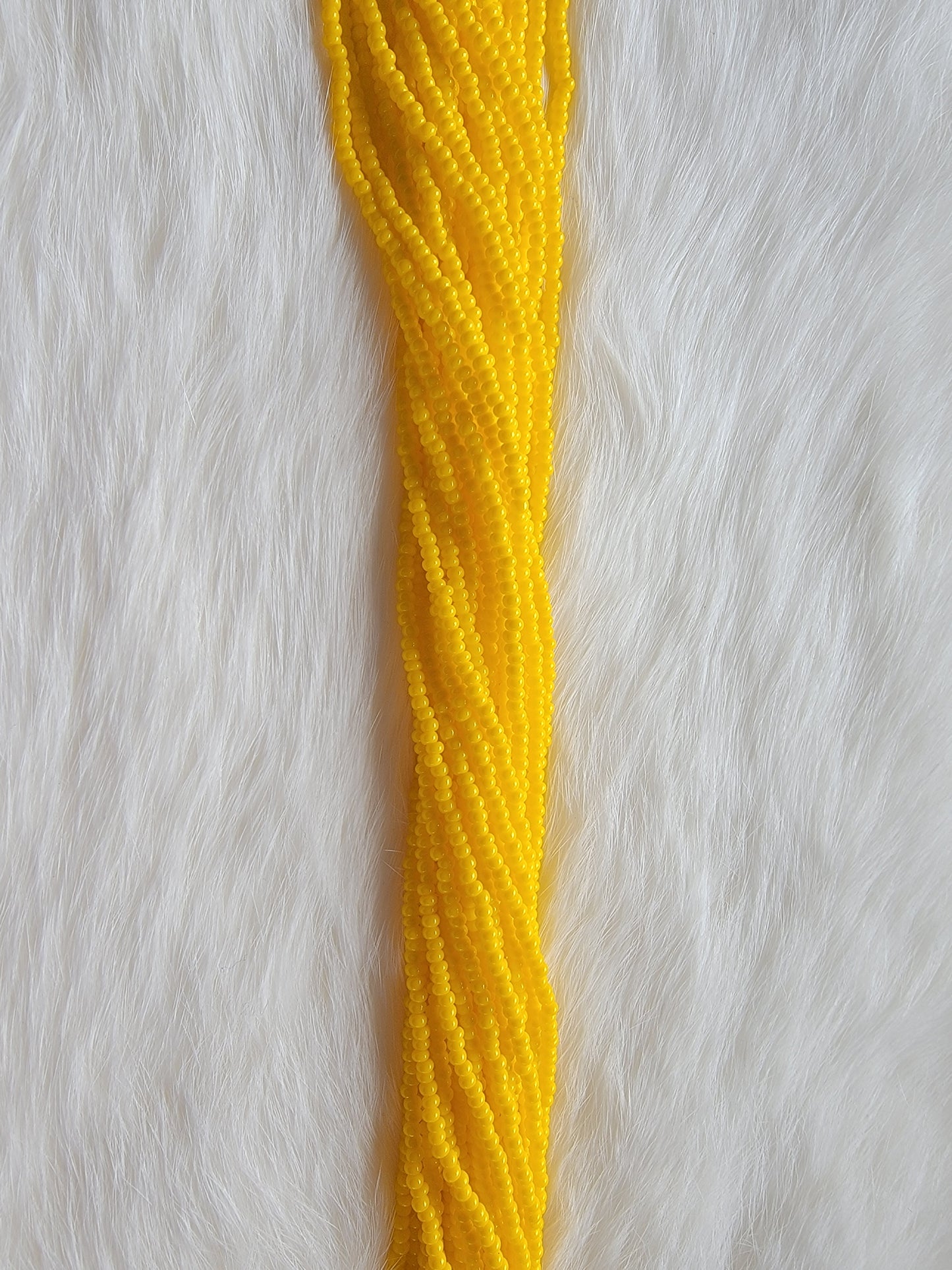 Czech Beads - 11/0 - Opaque Yellow