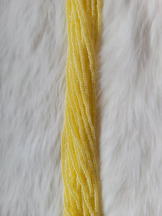 Czech Beads - 11/0 - Pearlized Ceylon Yellow