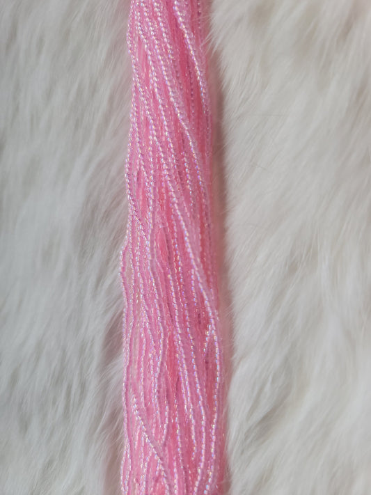Czech Beads - 11/0 - Rainbow Colourlined Pink