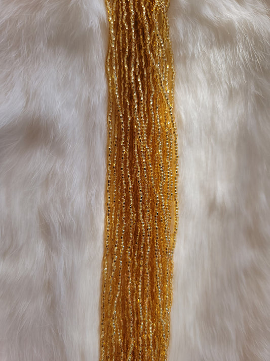 Czech Beads - 11/0 - Silverlined Gold