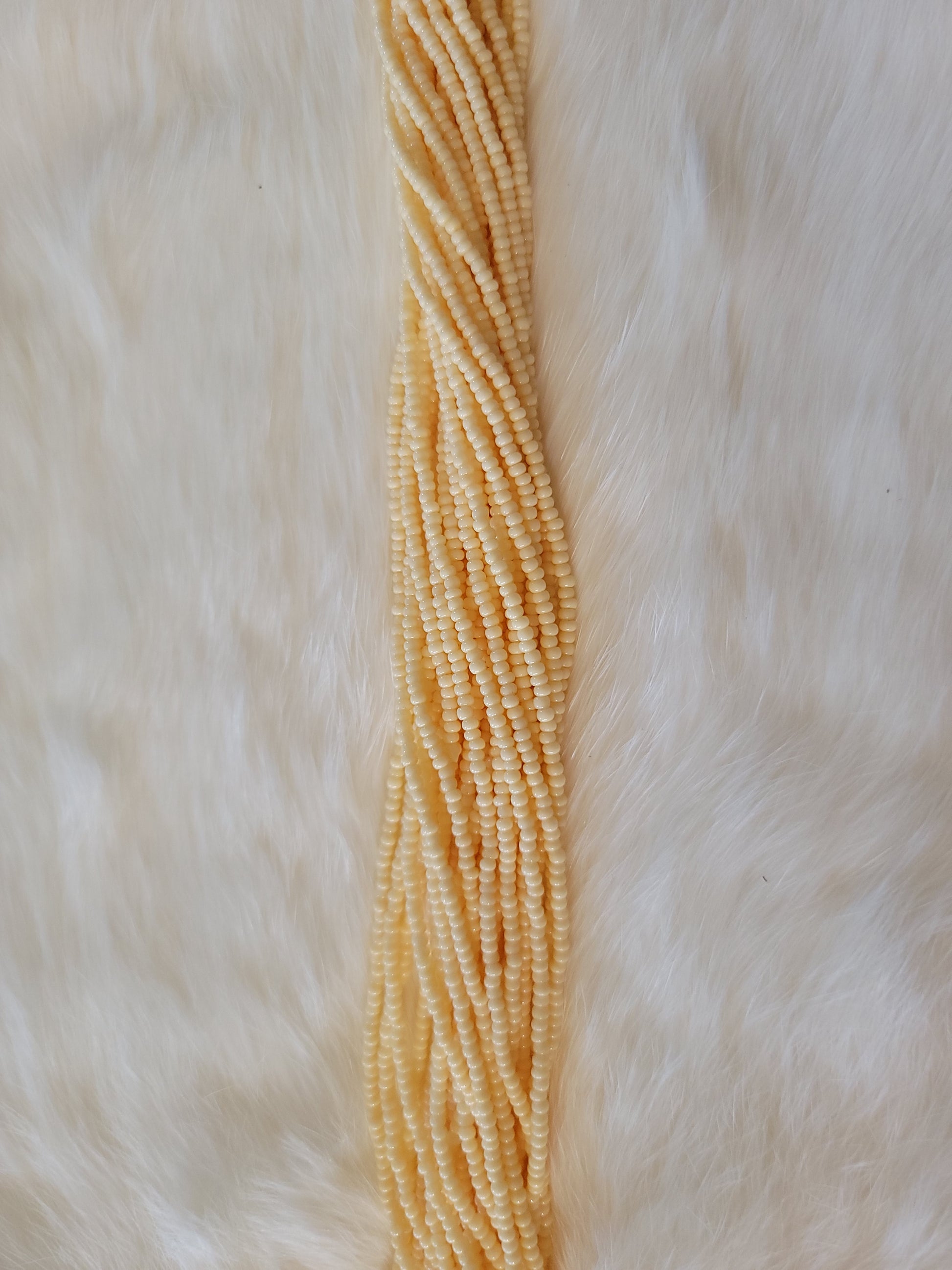 Czech Beads - 11/0 - Solgel Chalk Yellow