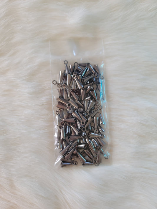 End caps 8mm - Gunmetal