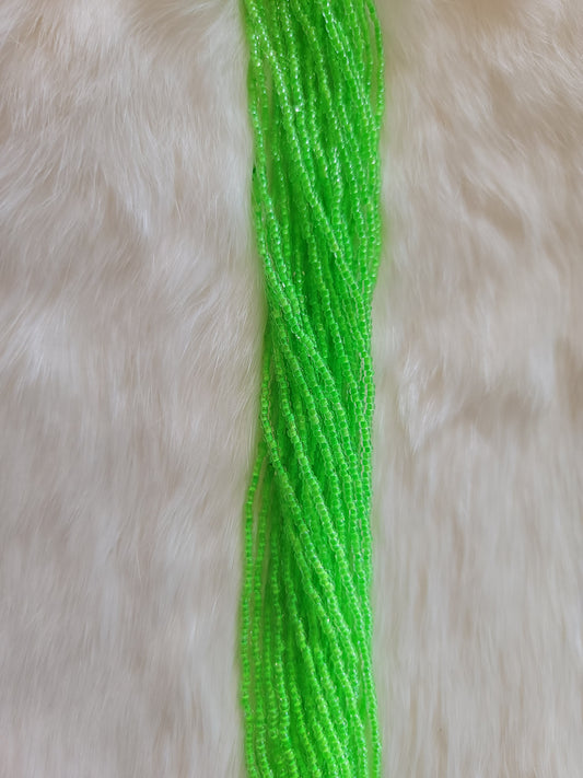 Czech Beads - 11/0 - Transparent Neon Green