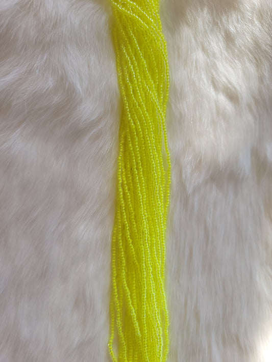 Czech Beads - 11/0 - Transparent Neon Yellow
